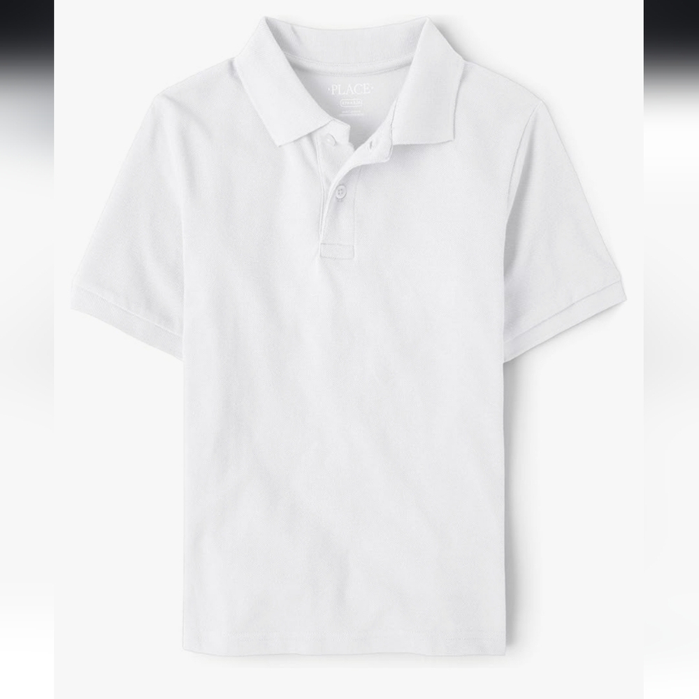 NWT The Children's Place White Kids Polo Shirt